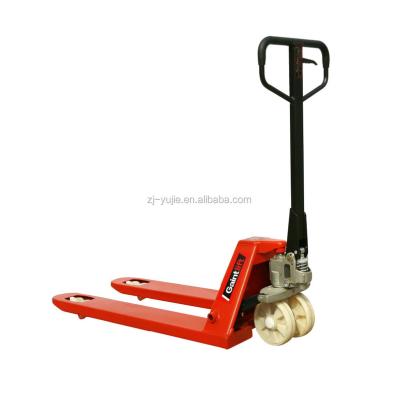 China Hydraulic Construction Material Stores 1-3tons Manual Pallet Truck Logistics Equipment for sale