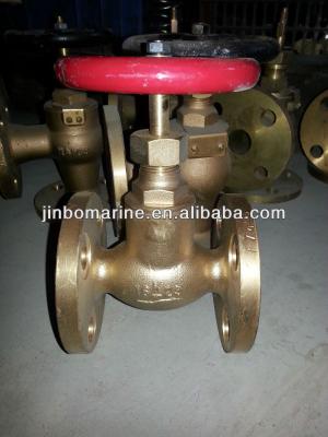 China Marine Bronze Casting Globe Valve Screw Down Check JIS F7409 16K for sale