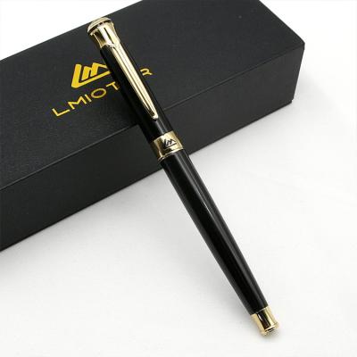 China Promotion\Business\Custom Unique Luxury Black Smooth Writing Metal Rollerball Pen With Ink Gel Refill Signature School\Office Purple Best Gift Boxed for sale