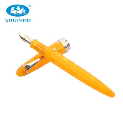 China Student Lingmo High Quality Yellow Acrylic Fountain Pen LORELEI Acrylic Pens for sale