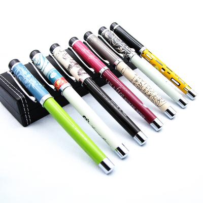 China Cap-Lingmo Hot Selling Promotional Design Customized Printing Metal Rollerball Pen for sale