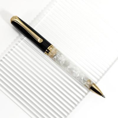 China Office & Pen Direct Manufacturers Luxury High Quality Brass Acrylic Multicolor Ballpoint Pen for sale