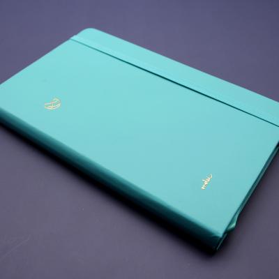 China High quality ORELEI A5 Teal hardcover notebook with inside pocket with logo for sale