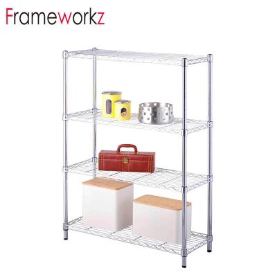 China Minimalist NSF And ISO Certified Chrome Wire Shelving Mobile Metal Wire Shelving for sale