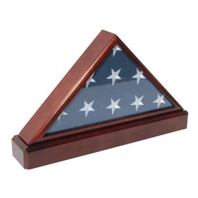 China Storage American Flag Display Case For Burial Flag Veteran for sale