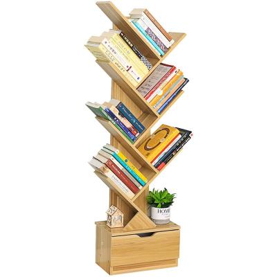 China 2021 New Design Adjustable Creative Customizable Color and Size Scale Modern Wooden Tree Shaped Shelf for sale