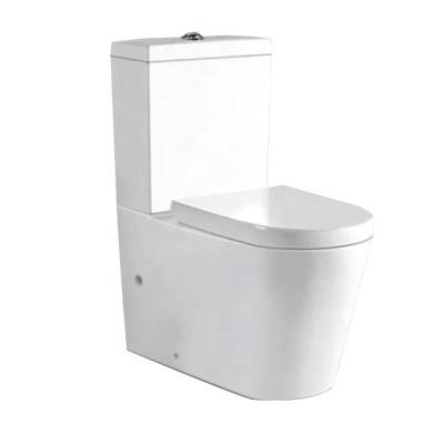 China New To Wall Washdown Australia WC Watermark Ceramic Two-Piece Toilet Double-Flow Australian Standard Bathroom Sanitary Ware for sale