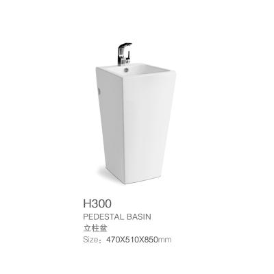 China Factory Price Ceramic White Outdoor High Quality Modern Pedestal Wash Basin OEM Packing Bathroom Hand Sink Easy Clean Wash Basin Hot Sale for sale