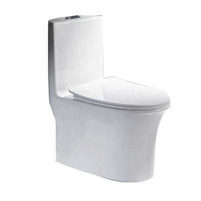 China Double-Flow Ceramic Siphon One Piece Toilet Bowl For Bathroom for sale