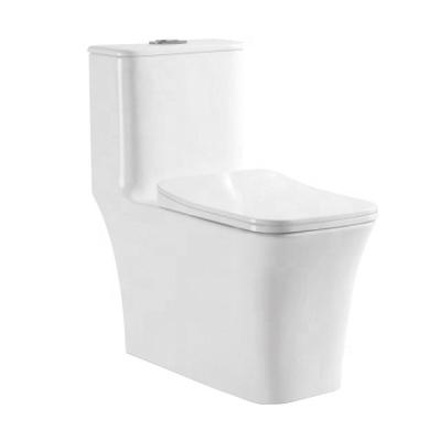 China Double-Flux Glazed Ceramic Sanitary Ware WC One Piece Toilet for sale