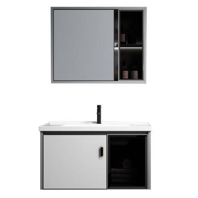 China Durable Luxury Modern Design Sink Bathroom Vanity Storage Cabinet for sale