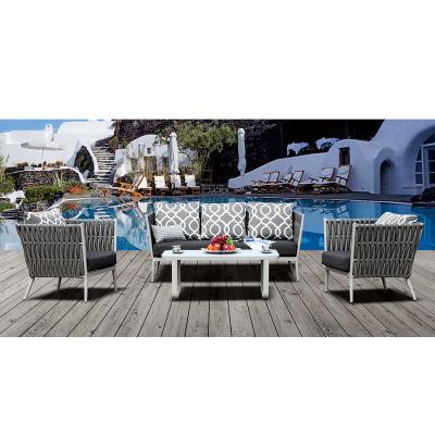 China Regular hot sale outdoor furniture rattan gadern furniture set with cushions for sale