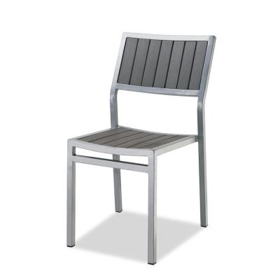 China Eco - Friendly Metal Restaurant Furniture Outdoor Use Modern All Weather Cafe Chairs Without Arms for sale