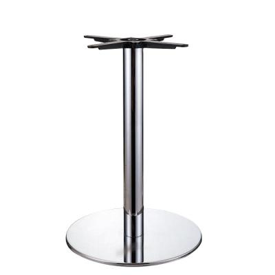 China TOPHINE Modern Commercial Style Modern Stainless Steel Dining Table Base, Chrome Steel Table Base for sale