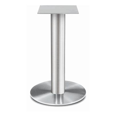 China Furniture Parts Regular Outdoor Type Round Galvanized Stainless Steel Finish Table Legs Dining Table Base for sale