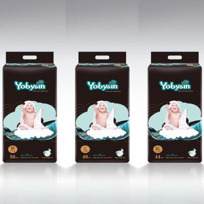 China Yobysin Free Sample Diaper Discount Disposable Diaper Diapers Printed Chinese Supplier for sale