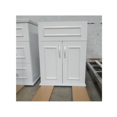 China Hot Selling Modern And Highly-Favoried Small Wooden Vanity Bath Cabinet For Bathroom for sale