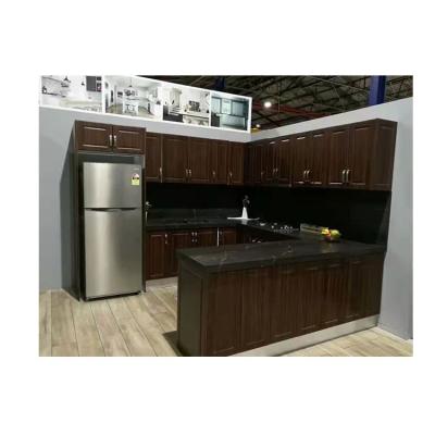 China Luxury Modern Modular Wooden Organizer Kitchen Cabinets of Solid Wood Designs 2022 for sale