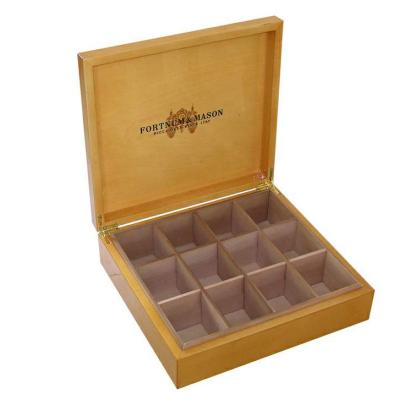 China Handmade wooden tea bags box storage box for sale for sale