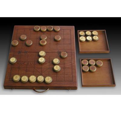 China Custom Handmade Style Wooden Chinese Chess Se Se Box Wooden for sale