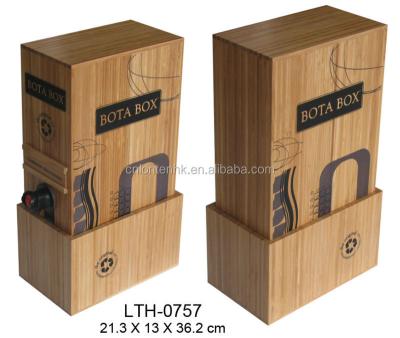 China Handmade Unique Design Wine Packing Crate Wooden Wooden Box For Wine for sale