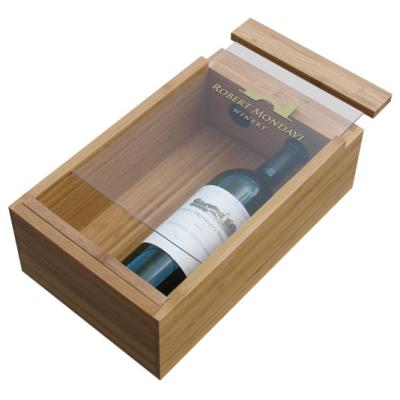 China Handmade made in china handmade bamboo wooden wine packing box box for sale