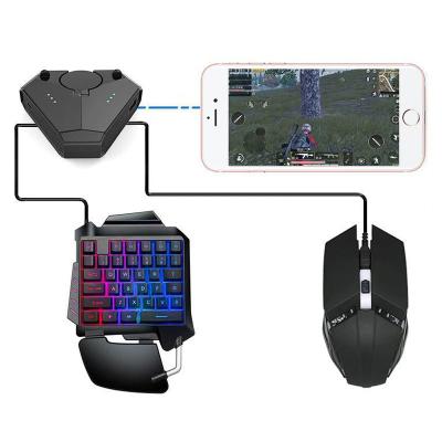 China With Portable Phone Holder Android IOS Mobile Phone Games Keyboard+Mouse +Adapter Game Set Mobile Game Devices Converter Throne To Eat Game for sale