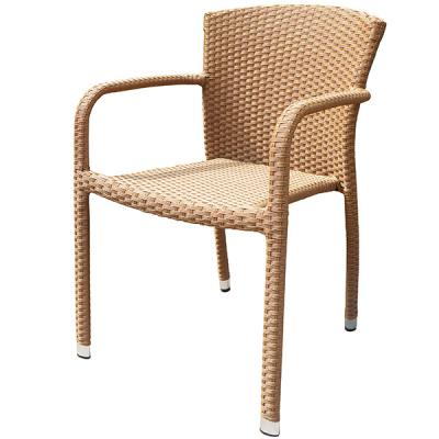 China Restaurant Hotel Dining Area Cheap Outdoor Garden Furniture Poly Rattan Dining Chair for sale