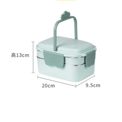 China Portable+Stock Carrot Shape Kid's Portable Food Storage Children's School Food Container Double-Layer Lunch Box for sale