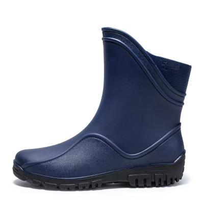 China China Manufacturer Wholesale Fashion Low Waterproof Cut Men's PVC Water Rain Boots Non Slip Restaurant Work Shoes for sale