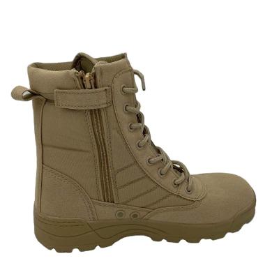 China Manufacturer Outdoor Hiking Waterproof Brown Waterproof Army Military Strong Combat Tactical Boots for sale