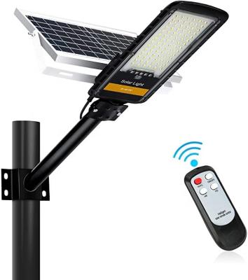 China ROAD Light 80W 1500lm IP67 With Anti Broken Remote Control Bracket Solar Street Light Suppliers for sale