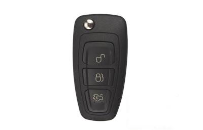 China Ford 3 Key Transponder Chip , Portable Button Remote Key 433mhz Black for sale