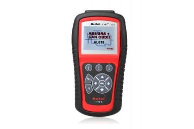 China Original Autel OBD2 Code Scanner , AutoLink AL619 OBDII CAN ABS SRS Scan Tool for sale