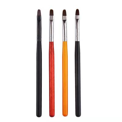 China Manicure Art Liner Line Painting Pen Art Brush Custom Private Label Nail Polish Nail Gel Brush Wood for sale