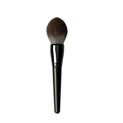 China Large Private Label Loose Fluffy Black Single Refillable Brush Powder Loose Powder Brush for sale