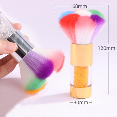 China Nail Dust Brush Private Label OEM Powder Solvent Cleaning Tool Nail Brush Cleaner Acrylic Nail Dust Brush for sale