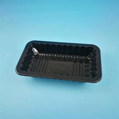 China Disposable Wholesale Vacuum Shaped PP Blister Packaging Plastic Disposable Fresh Meat Packing Sealable Tray for sale