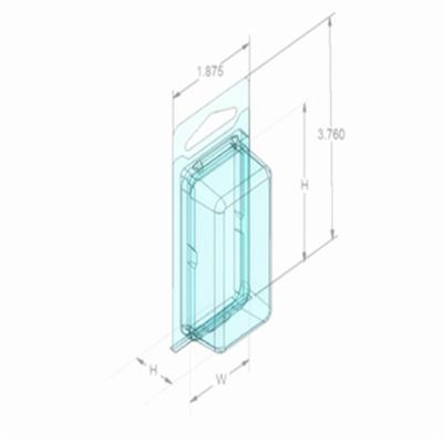 China Disposable Custom Blister Printed Folding Transparent Plastic Gift Packaging Boxes for sale