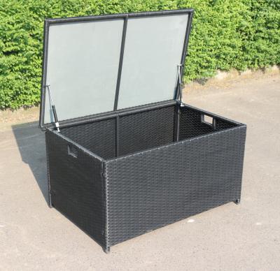 China Modern Plastic Aluminum Frame Storage Box Structure Waterproof Rattan KD Rattan Storage Box for sale