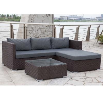 China Outdoor Furniture Ningbo Wicker Poly Rattan Modern Wholesale Cheap Outdoor Sectional Furniture Set for sale