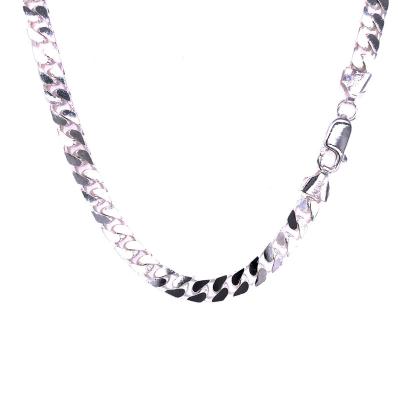 China FASHIONABLE SQUARE Sterling Silver Curb Chain 200 Widths: 5.3mm ITP for sale