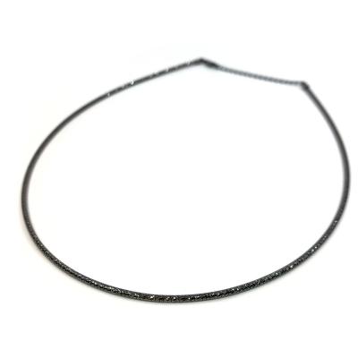 China Sterling Silver Omega Chain Width CLASSIC: 1.8mm Diamond Cut Choker 16