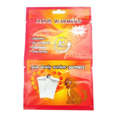 China Safe Disposable Hand Warmer Pad Instant Heating Air Activated Hand Pouch Warmer Hot Packed Patch for sale