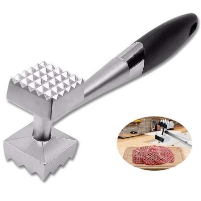 China Hot Selling Durable Meat Hammer Meat Tenderizer Kitchen Tool Zinc Alloy Mallet for sale