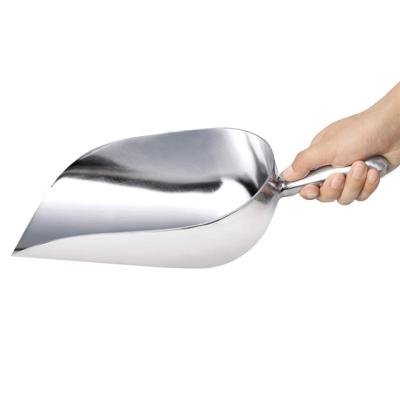 China Sustainable Kitchen Tool 85OZ Stainless Steel Ice Scoop Food Shovel for sale