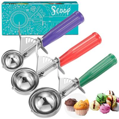 China Wholesale Viable Viable Baking Dough Scoops Melon Balls Spoon To Fruit Stainless Steel Tools Ice Cream Scoop for sale