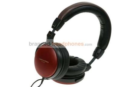 China Beautiful ATH-ESW9A Wooden Gold Plated Semi - Open Audio Technica Studio Headphones For Mp3 for sale