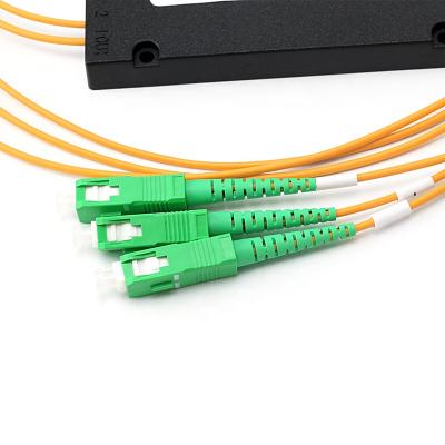 China FTTH System Fiber Optic Equipment ftth Fiber Optic PLC Splitter 1x2 1x4 1x8 1x16 1x32 1x64 SC Cassette Splitter Card Type for sale