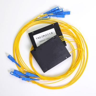 China FTTX FTTH for 1x2 1x4 1x8 1x16 FTTH Box ABS Cassette Type PLC Fiber Optic Splitter for sale